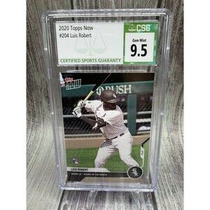 2020 Topps Now - Luis Robert #204 /4577 (RC) White Sox CSG 9.5 Gem Mint